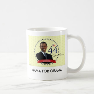 Caneca De Café bama3, MAMA PARA OBAMA