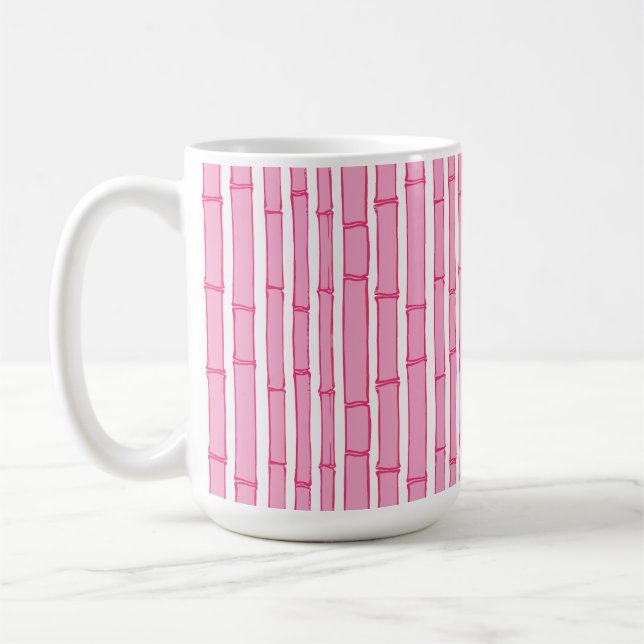Caneca De Café Bambooey Bamboo Stripe in Pink (Esquerda)