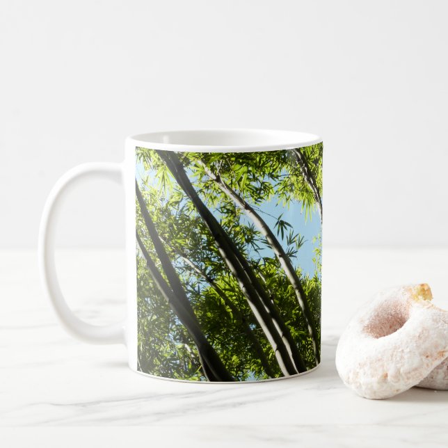 Caneca De Café Bambu Natureza Botânica (Com Donut)