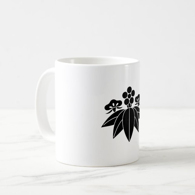 Caneca De Café Bambu-pinheiro estilo Gentian (Frente Esquerda)