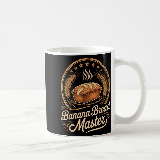 Caneca De Café Banana Bread Master Baker Chef Humor Fall Baking L (Direita)