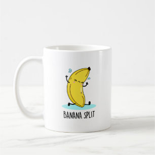 Caneca De Café Banana Dividida Banana Dançante