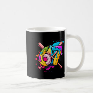 Caneca De Café Banana Engraçado de Beisebol 67 Sorvete Drip Meme
