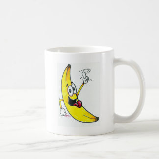 Caneca De Café Banana superior, desenhos animados de dança da