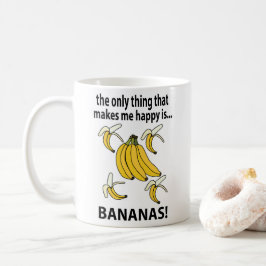 Caneca De Café Bananas Frutas Bananas Engraçadas