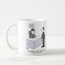 Caneca De Café Banco Lojas Departamento Banker Vestido como um Ro