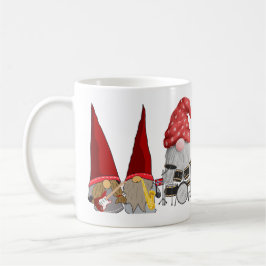 Caneca De Café Banda de Gnome de Três Peças em um 