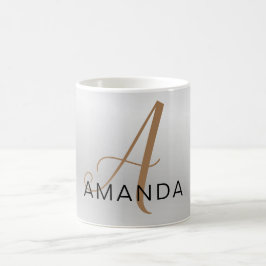 Caneca De Café Banda de monograma profissional ADICIONAR SEU NOME