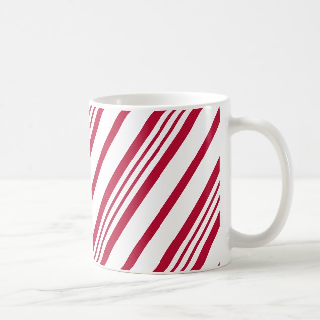 Caneca De Café Banda de Natal Candy Cane (Direita)