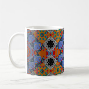 Caneca De Café Bandanna shawl, tecido de design de toalha de mesa