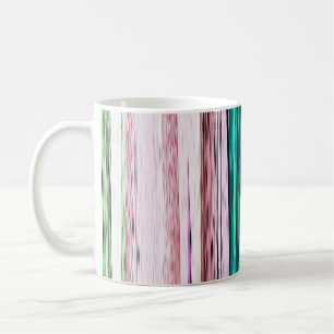 Caneca De Café Bandas Abstrato coloridas #123