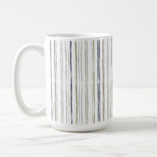 Caneca De Café Bandas de Aquarela | 443 ml | Cerâmica