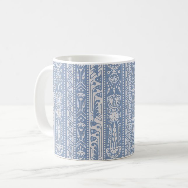 Caneca De Café Bandas de Recuperação Egípcias, Lapis Azul (Frente Esquerda)