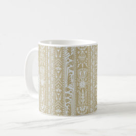 Caneca De Café Bandas de sobrevivência egípcias, areia Ouro