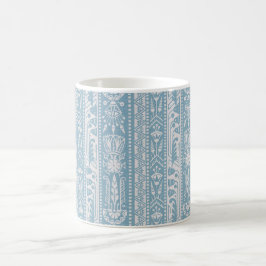 Caneca De Café Bandas de sobrevivência egípcias, azul-turquesa