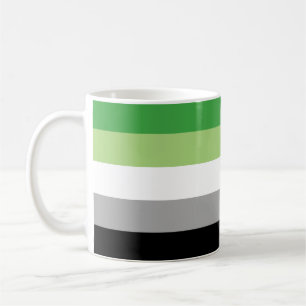 Caneca De Café Bandas do Orgulho Aromântico