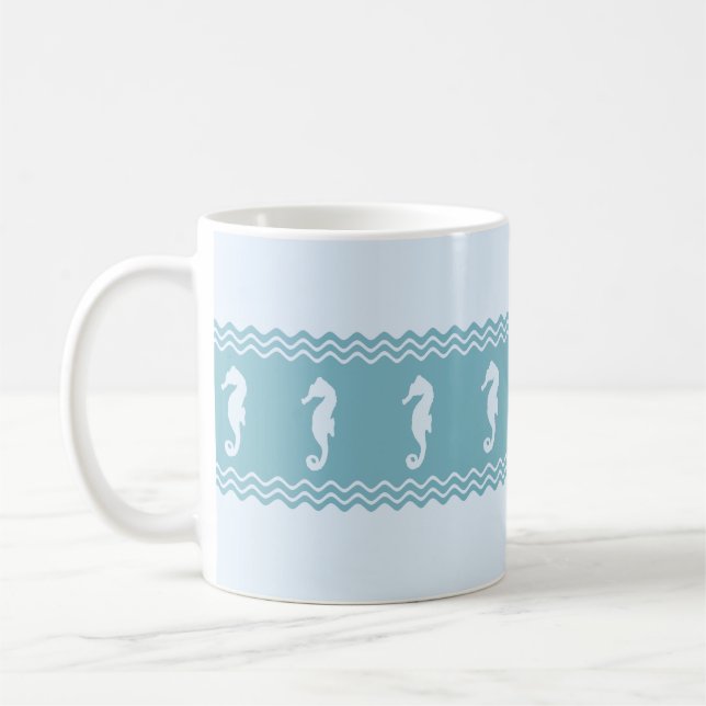 Caneca De Café Bandas-marinhos azuis (Esquerda)