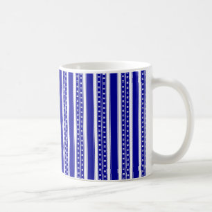 Caneca De Café Bandas na China Azul