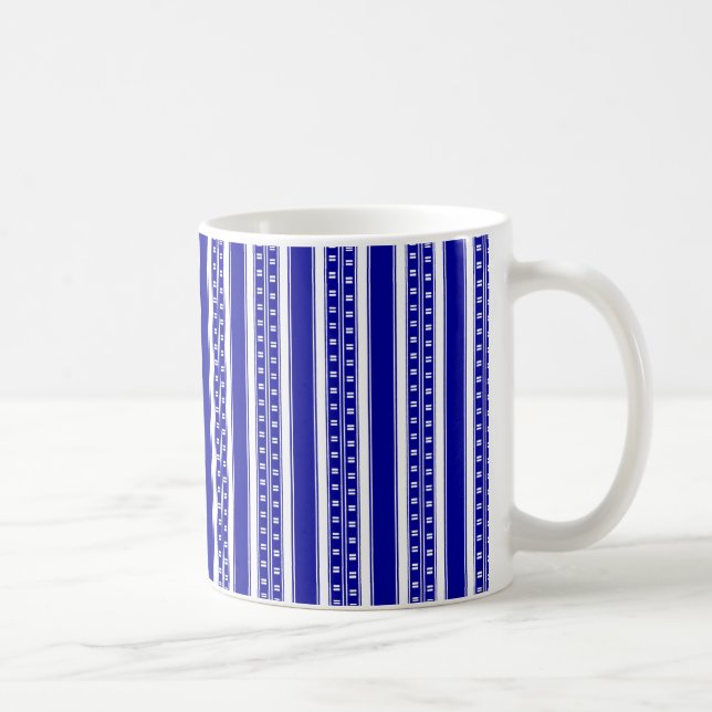 Caneca De Café Bandas na China Azul (Direita)