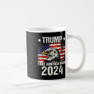 Caneca De Café Bandeira 2024 Trump 2024 Homens da América