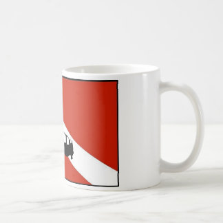Caneca De Café Bandeira 2 do mergulhador