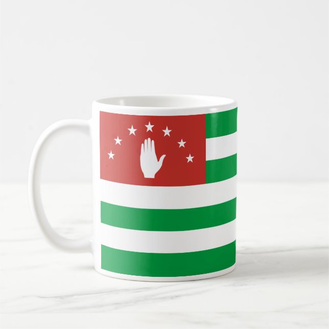 Caneca De Café Bandeira Abcásia Patriótica (Esquerda)