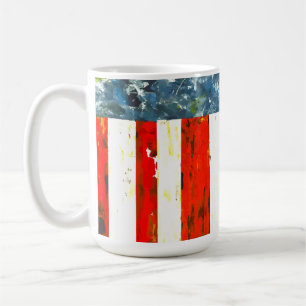 Caneca De Café Bandeira abstrato Americana