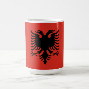 Caneca De Café Bandeira albanesa
