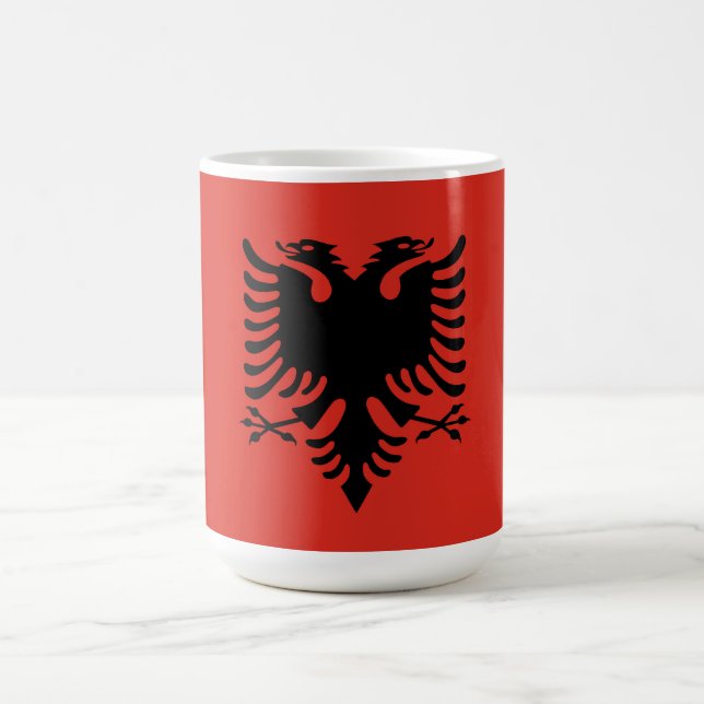 Caneca De Café Bandeira albanesa (Centro)