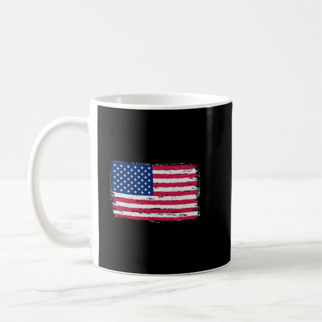 Caneca De Café Bandeira Americana (Esquerda)