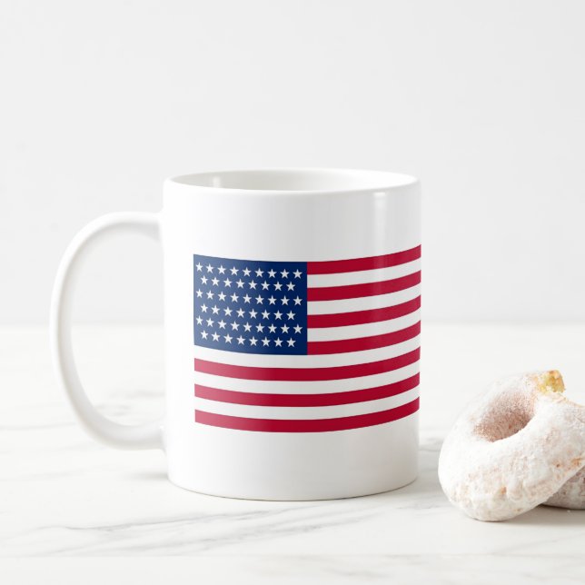 Caneca De Café bandeira americana (Com Donut)