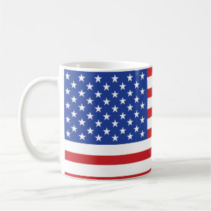 Caneca De Café Bandeira Americana