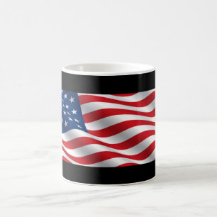 Caneca De Café Bandeira Americana