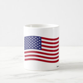 Caneca De Café Bandeira Americana