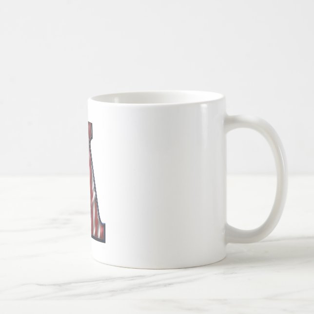Caneca De Café Bandeira americana. (Direita)