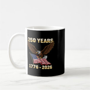 Caneca De Café Bandeira Americana 1776-2026 EUA 4 De Julho 250 An
