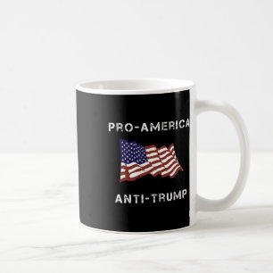Caneca De Café Bandeira Americana Anti-Trump Pro-américa