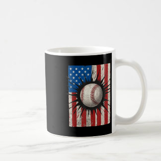 Caneca De Café Bandeira Americana Baseball 4 de Julho EUA Patriót
