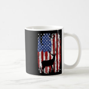 Caneca De Café Bandeira Americana Caçadores De Veados Deer Na Ban