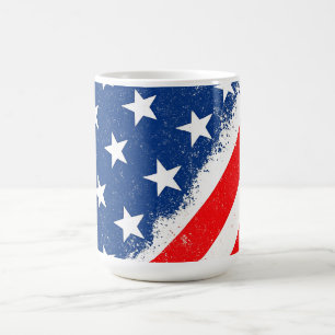 Caneca De Café Bandeira Americana Camisa Estrelas Patriótica dos
