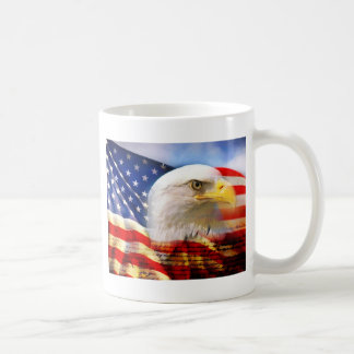 Caneca De Café Bandeira americana com águia americana