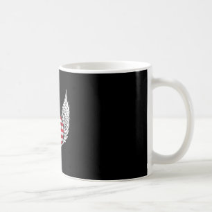Caneca De Café bandeira americana coração 4 de julho veterano dos