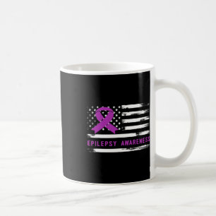 Caneca De Café Bandeira Americana de Consciência da Epilepsia Fit
