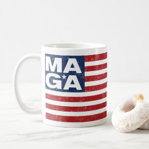 Caneca De Café Bandeira americana de MAGA