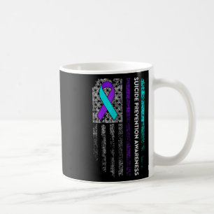 Caneca De Café Bandeira Americana de Sensibilização para a Preven