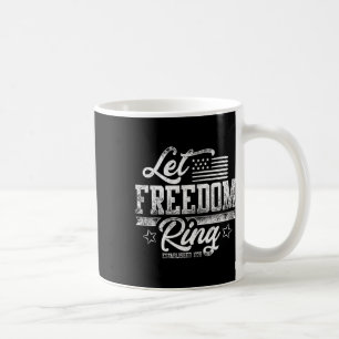 Caneca De Café Bandeira Americana Deixa A Liberdade Andar 4 De Ju