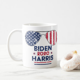 Caneca De Café Bandeira Americana do Aviador Biden Harris 2020