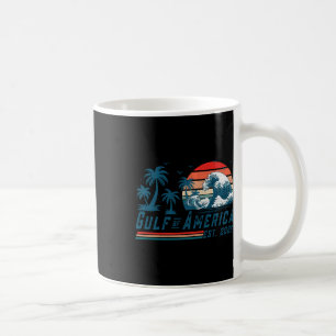 Caneca De Café Bandeira Americana Do Golfo Da América Do Norte Es