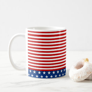 Caneca De Café Bandeira americana estilizada
