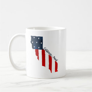 Caneca De Café Bandeira americana EUA da aguarela corajosa